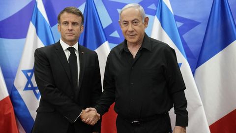 VIVIR. Emmanuel Macron y Benjamin Netanyahu emiten un comunicado de prensa tras su reunión en Israel