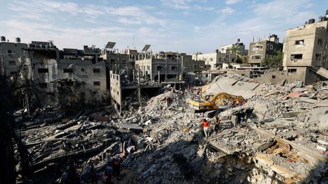 La ONU informa que casi el 45% de las casas de Gaza fueron "dañadas o destruidas" tras una incursión terrestre del ejército israelí.