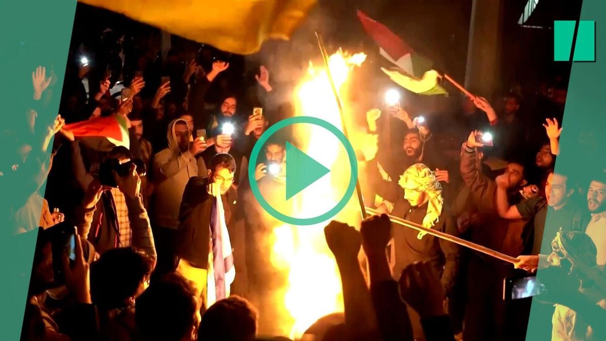Manifestaciones frente a las embajadas de Francia en Túnez e Irán tras un ataque a un hospital en Gaza