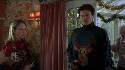 A Colin Firth no le gustó el suéter navideño que usó en la película "El diario de Bridget Jones".
