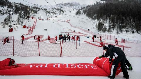 “Confusión y decepción”: los esquiadores perplejos tras la cancelación del slalom de Val-d’Isère
