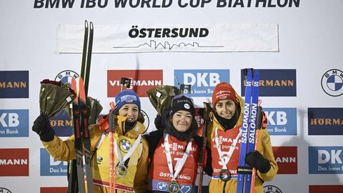 Lou Jeanmonnot, la estrella en ascenso del biatlón francés, logra una actuación perfecta en Östersund.