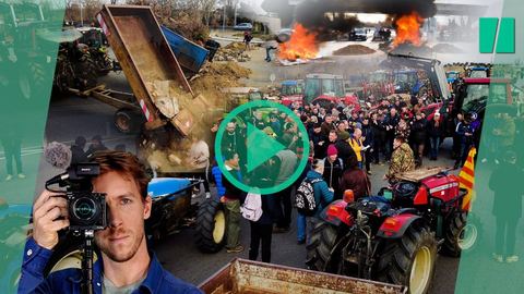 A Perpignan, blocage d'autoroute par des agriculteurs mécontents : un suivi sur place