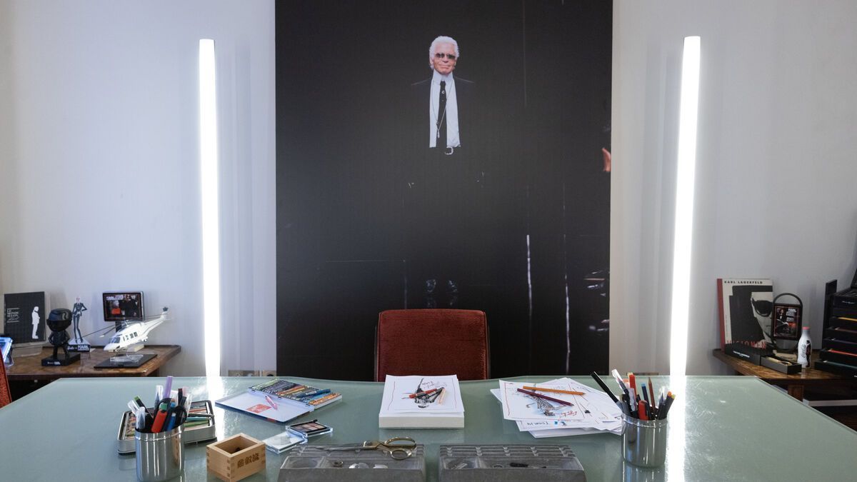 Canal + reveals the secrets of Karl Lagerfeld in a documentary: guided tour of the famous stylist's office