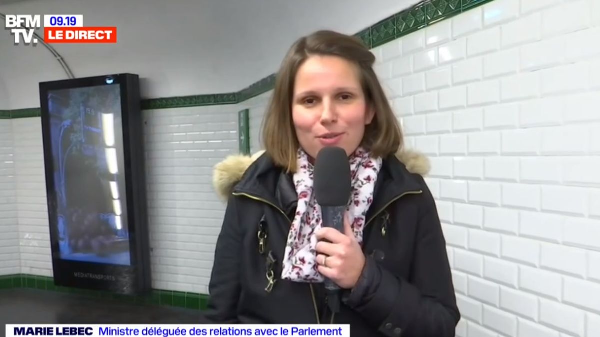 Marie Lebec, recién nombrada ministra de Relaciones con el Parlamento, concede su primera entrevista en el metro