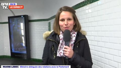 Marie Lebec, recién nombrada ministra de Relaciones con el Parlamento, concede su primera entrevista en el metro