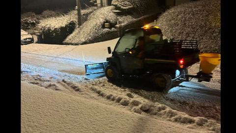Sorpresa general en Paso de Calais tras una fuerte nevada el jueves por la noche