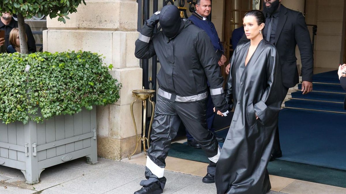 Kanye West se promène chez Decathlon en pleine Semaine de la Mode à Paris