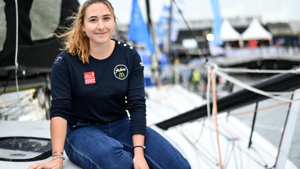 La participante más joven de la próxima Vendée Globe expresa en francés su ferviente deseo de aventura
