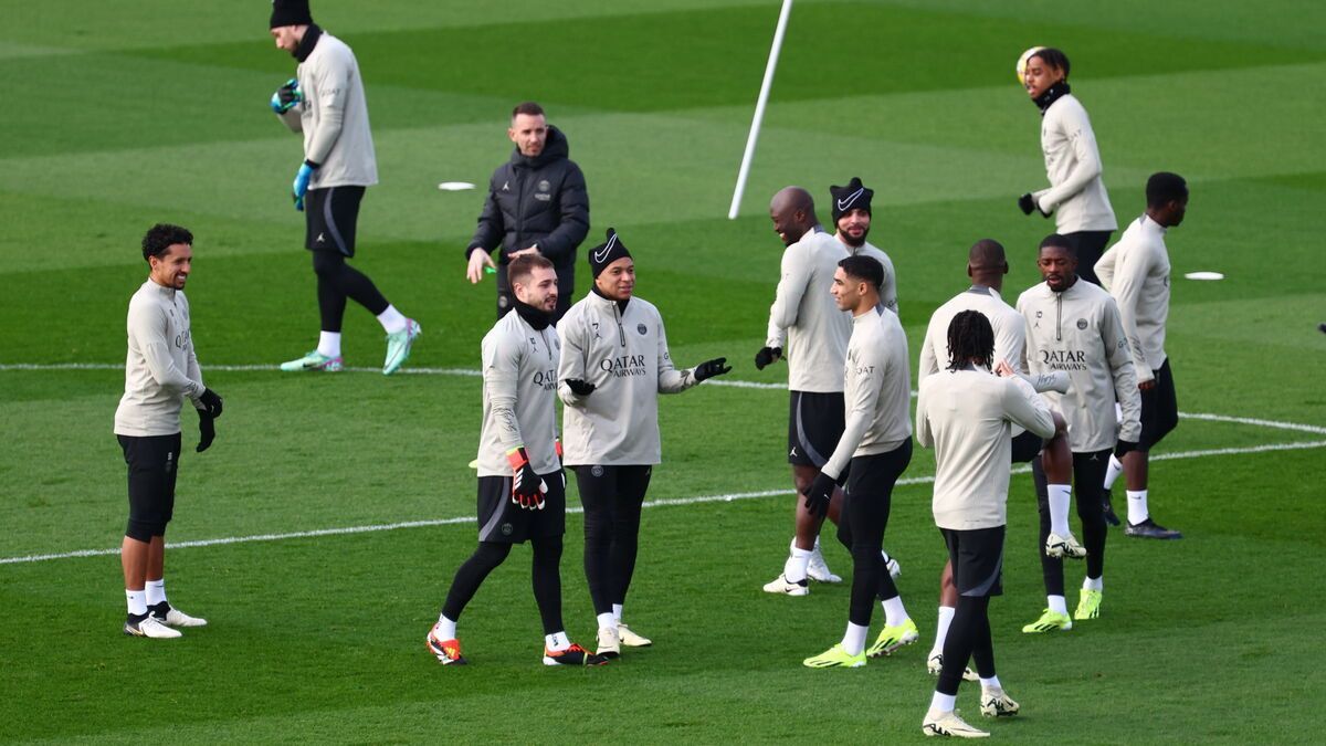 PSG: Mbappé participe au dernier entraînement avant le match contre la Real Sociedad