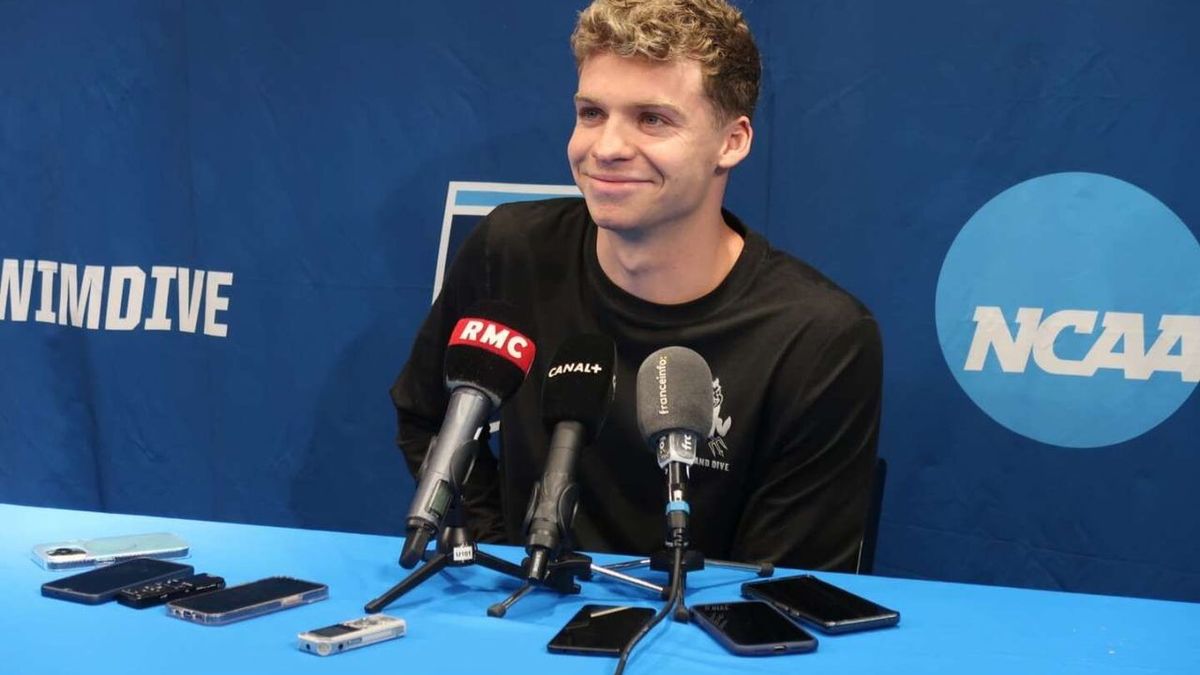 Avant les Jeux Olympiques de Paris 2024, la frénésie autour de Léon Marchand envahit Indianapolis lors des finales de natation de la NCAA