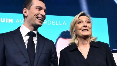 Jordan Bardella souhaite que les élections européennes marquent le début d'une alternance à Emmanuel Macron