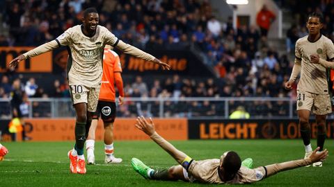 París se acerca al título tras una aplastante victoria sobre el Lorient (4-1)
