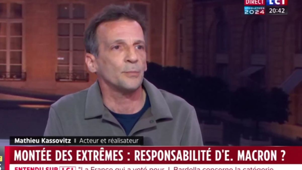 Mathieu Kassovitz planea “probar el RN”: el actor explica sus comentarios en LCI