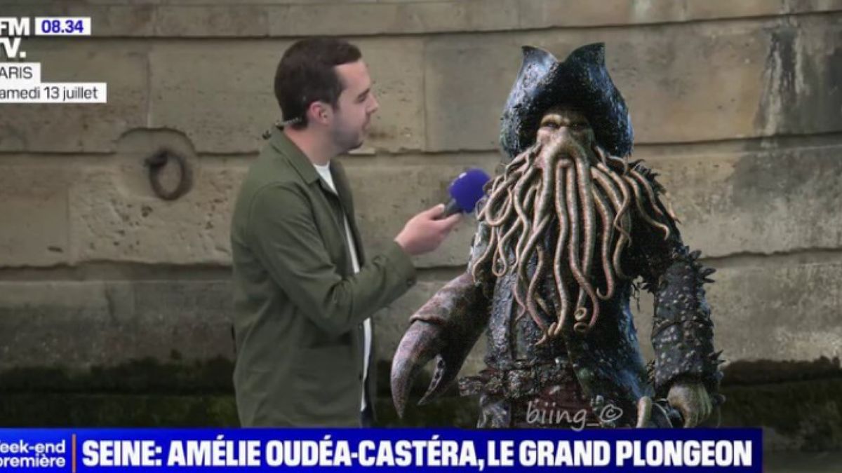 Amélie Oudéa-Castéra s'aventure dans la Seine, sa chute est à voir absolument.