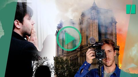 Notre correspondant relate la nuit de l'incendie qui a ébahi le monde