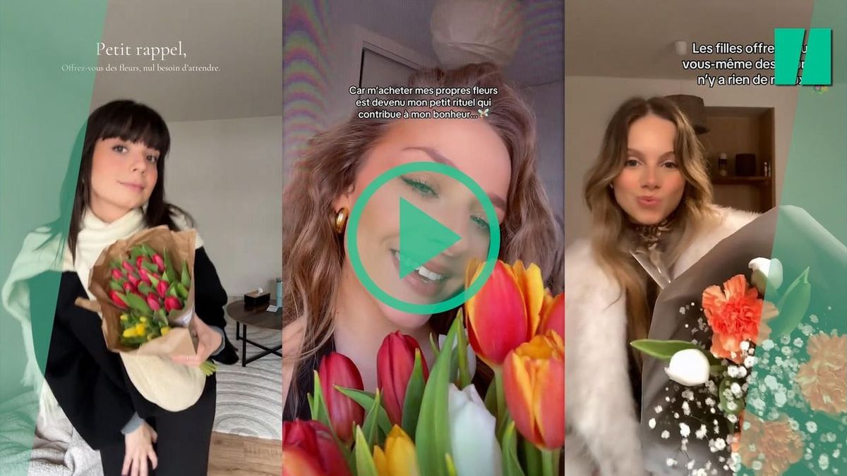 Les femmes se font de plus en plus plaisir en s'achetant des fleurs, (et elles ont tout à fait raison)