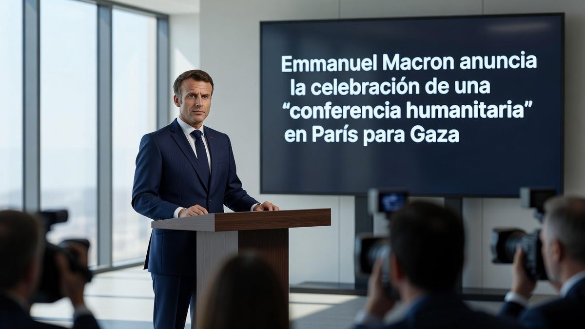 Emmanuel Macron anuncia la celebración de una 'conferencia humanitaria' en París para Gaza