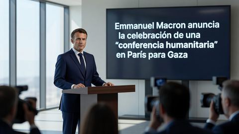 Emmanuel Macron anuncia la celebración de una 'conferencia humanitaria' en París para Gaza