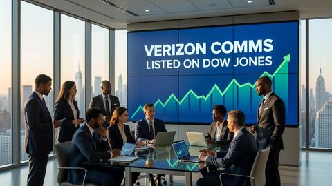 O que o VERIZON COMMS está listado no DOW JONES?