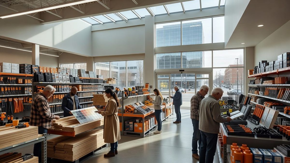 Welches Unternehmen ist HOME DEPOT, das im DOW JONES notiert ist?