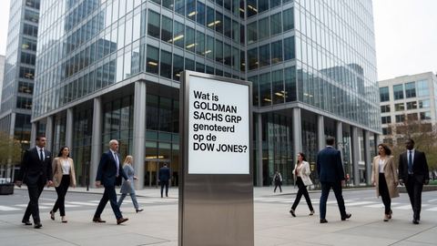 Wat is GOLDMAN SACHS GRP genoteerd op de DOW JONES?
