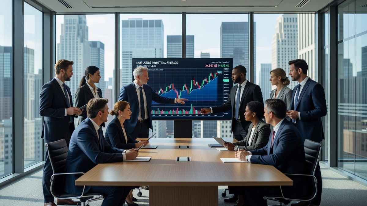 Was ist ein DOW-Unternehmen, das an der DOW JONES notiert ist?