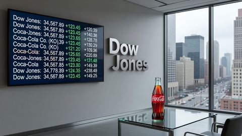 What is COCA-COLA company listed on the DOW JONES?