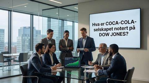 Hva er COCA-COLA-selskapet notert på DOW JONES?