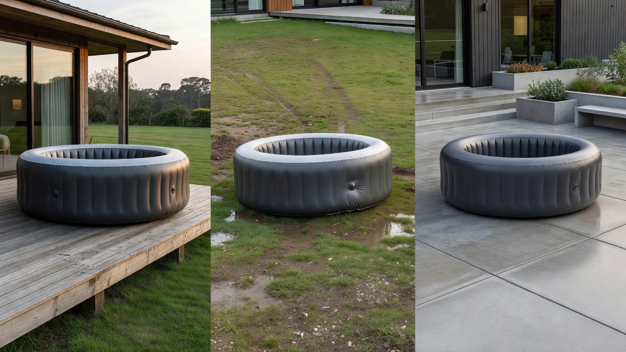 Inflatable spa: where to install it?
